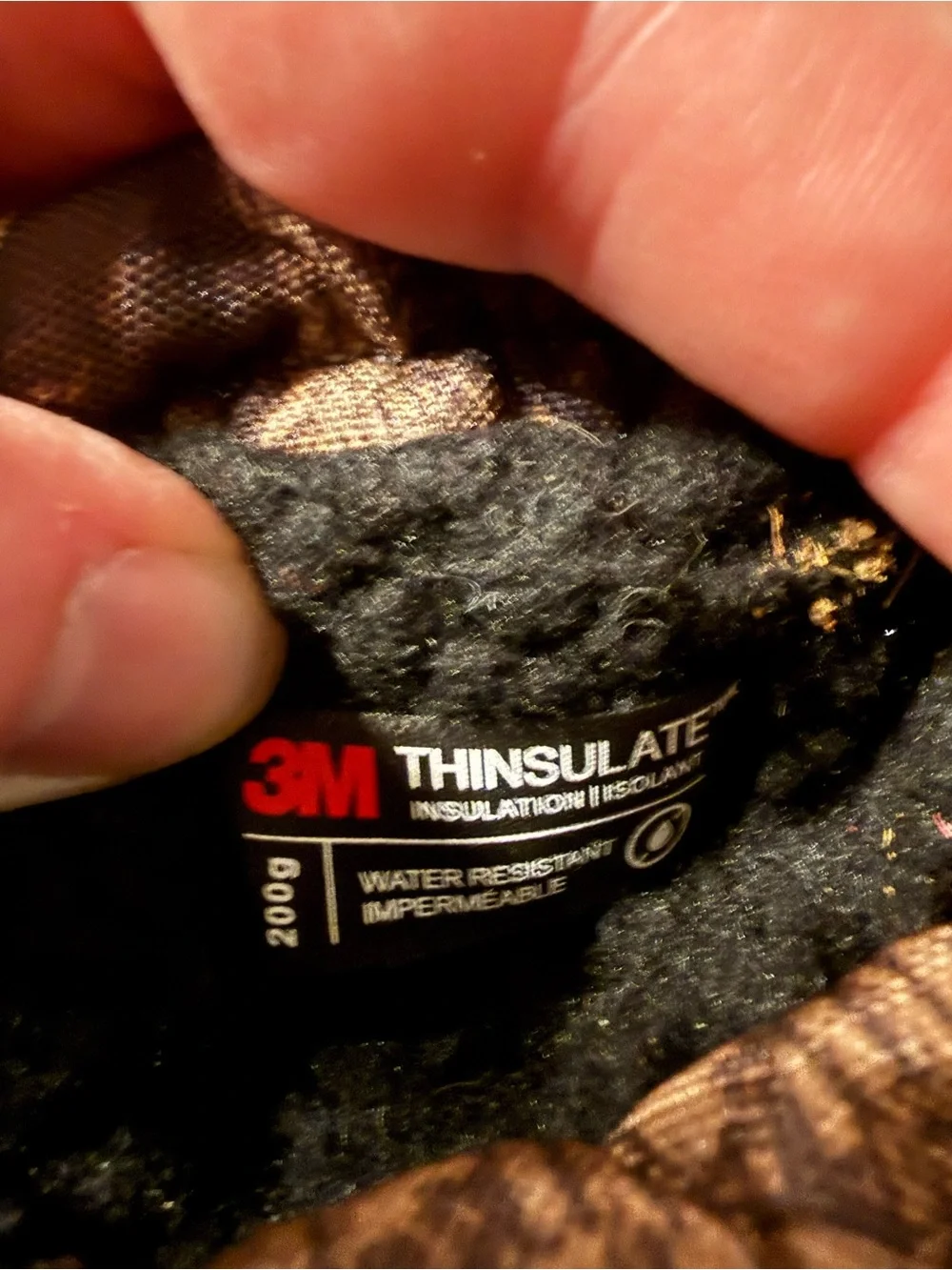 3M Thinsulate warm water